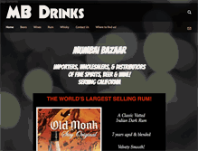 Tablet Screenshot of mbdrinks.com